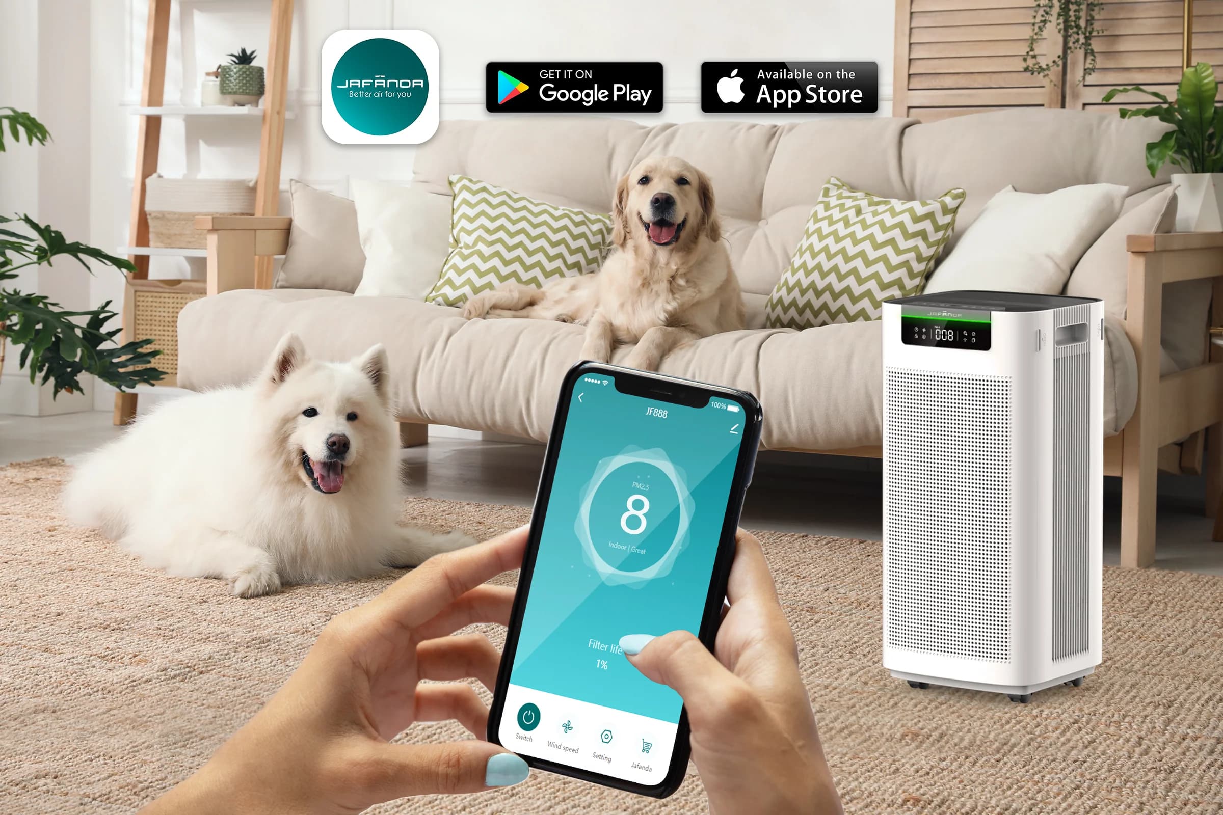 Điều Khiển Qua Ứng Dụng & Giọng Nói